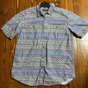 Orvis button down shirt size large.